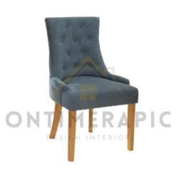 Upholstered Dining Chairs with Wooden Legs in Wisconsin